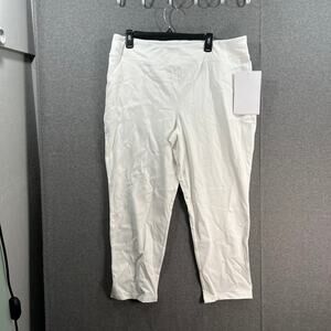 Women with Control Prime Stretch Denim Tummy Control Pant White Petite X-Large